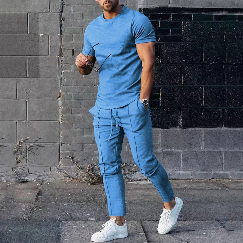 LoungeDuo™ | Zestaw z długimi spodniami i T-shirtem