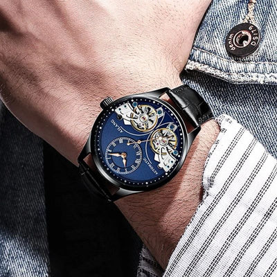 Podwójny Tourbillon Luminous Zegarek Mechaniczny