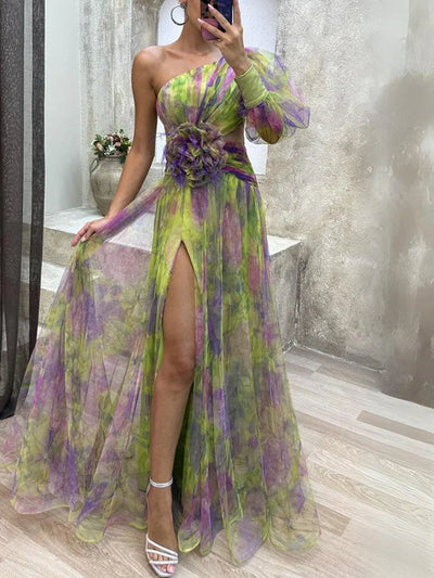 Sukienka maxi Rosea Asymmetric Bloom