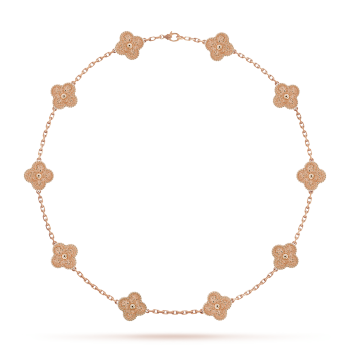 NASZYJNIK KLEEBLATT 10 DESIGN | RÓŻOWE ZŁOTO