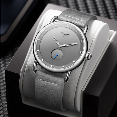 Nowak & Nowak© - Klasyczny Minimalistyczny Zegarek van Baerle® - Elegancja w Najczystszej Formie