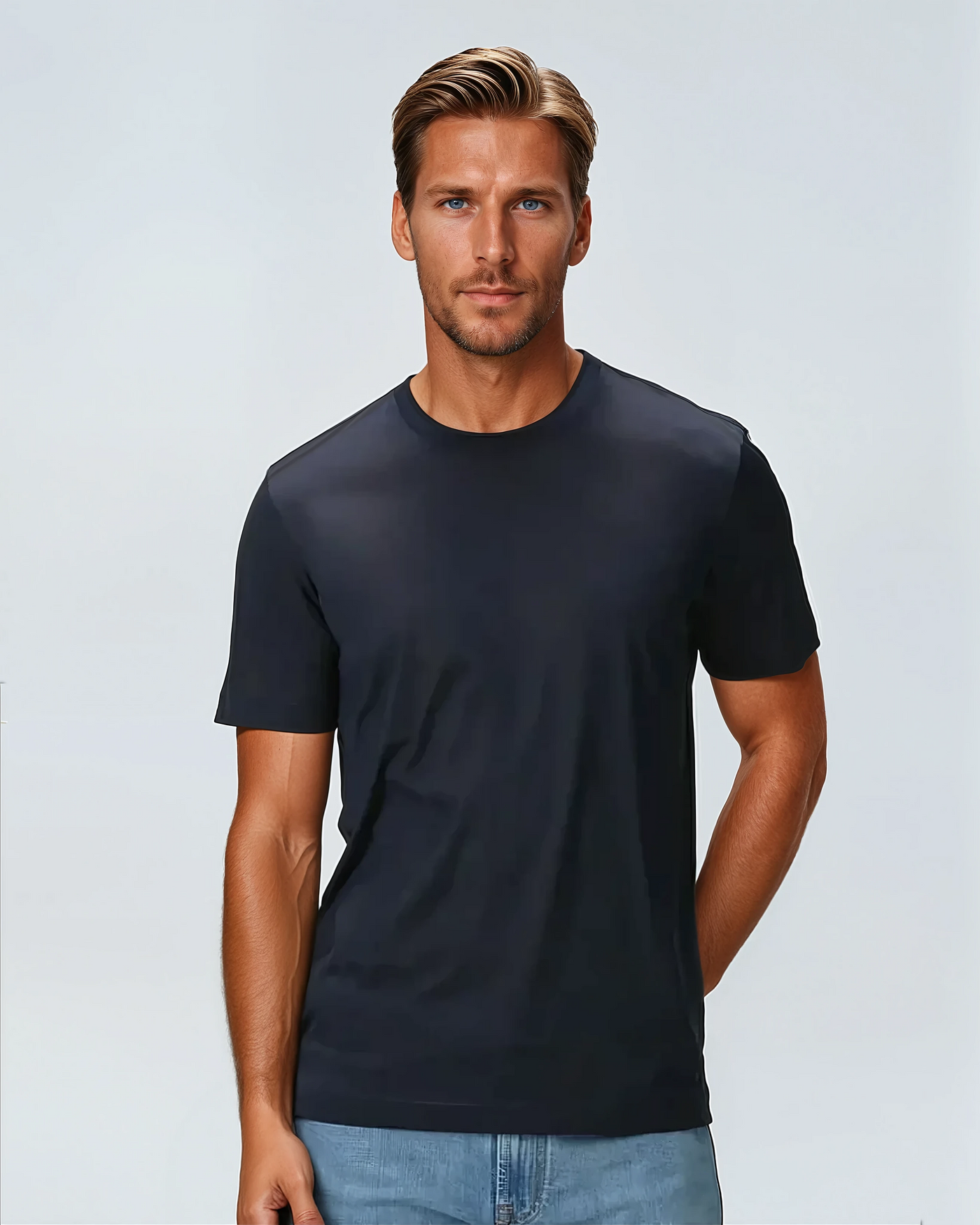T-shirt Supima Signature – Granatowy