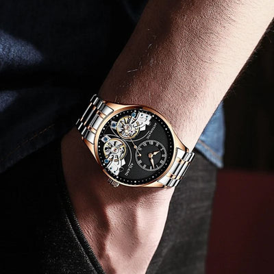 Podwójny Tourbillon Luminous Zegarek Mechaniczny