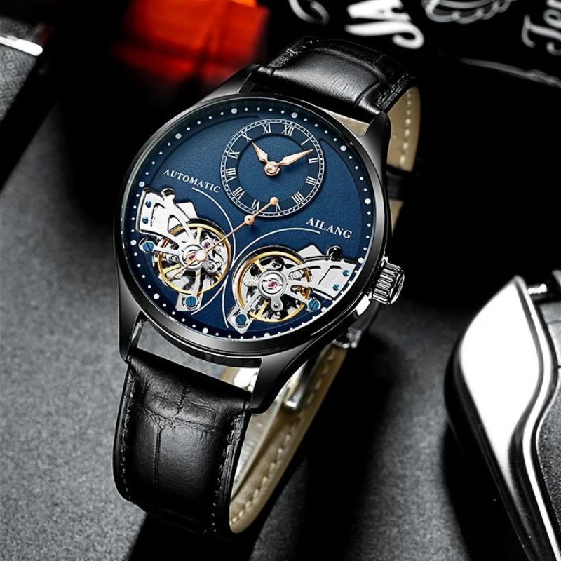 Podwójny Tourbillon Luminous Zegarek Mechaniczny
