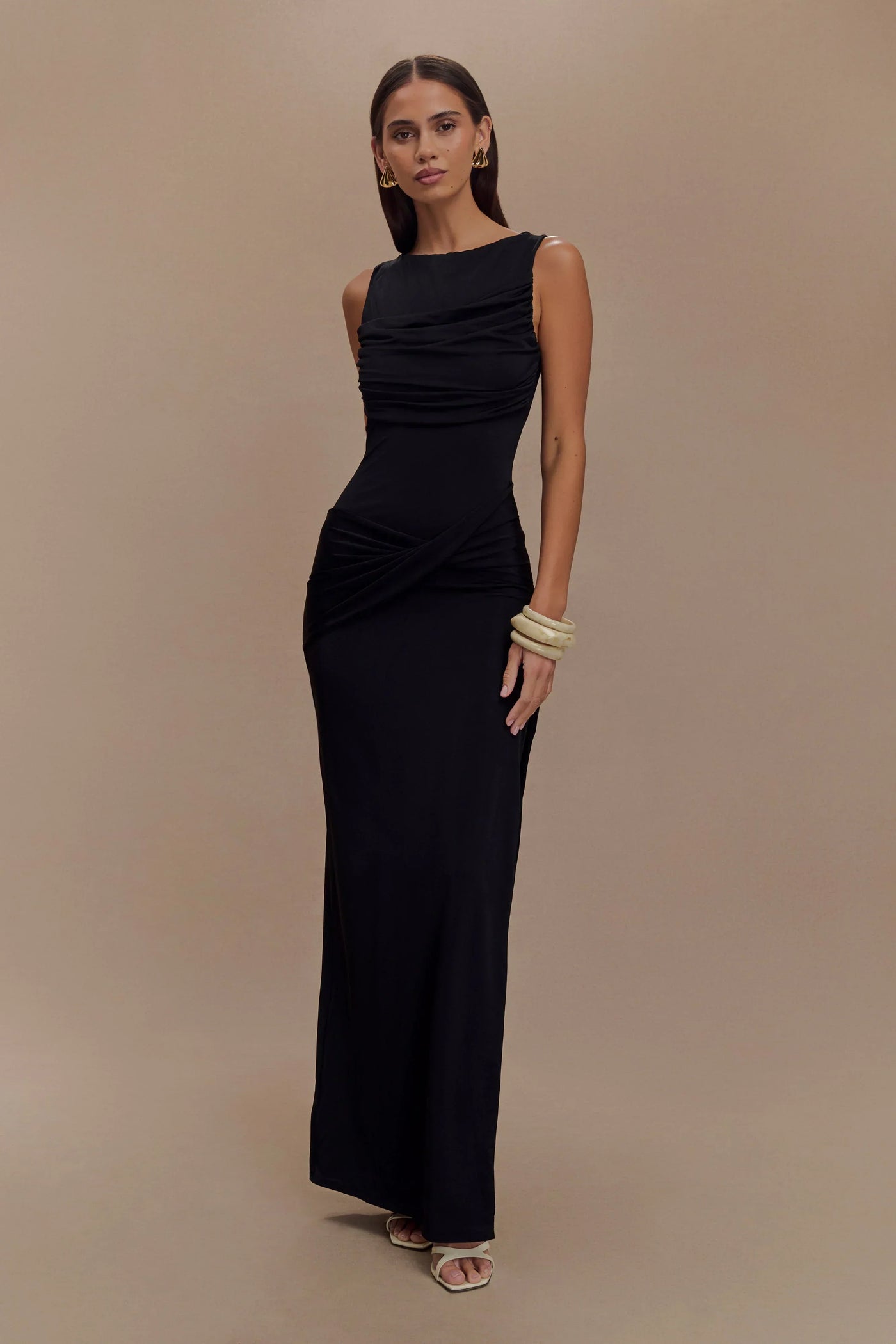 Sukienka maxi Rosea Drape