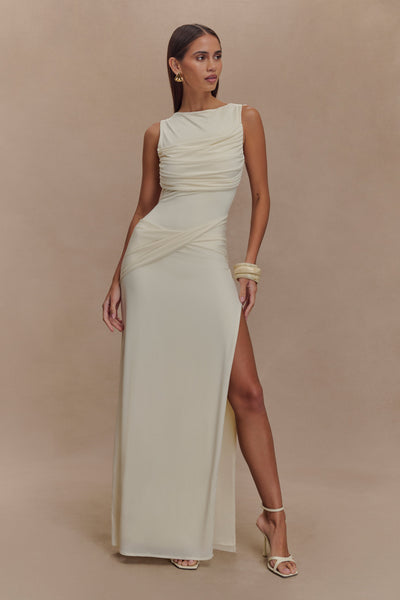 Sukienka maxi Rosea Drape