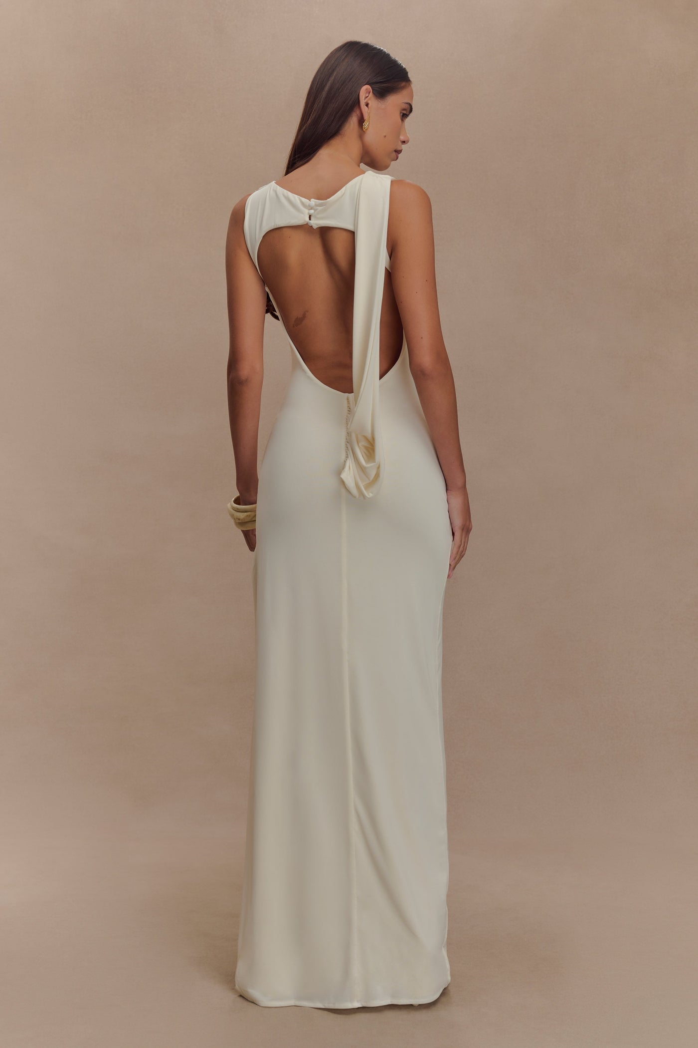 Sukienka maxi Rosea Drape