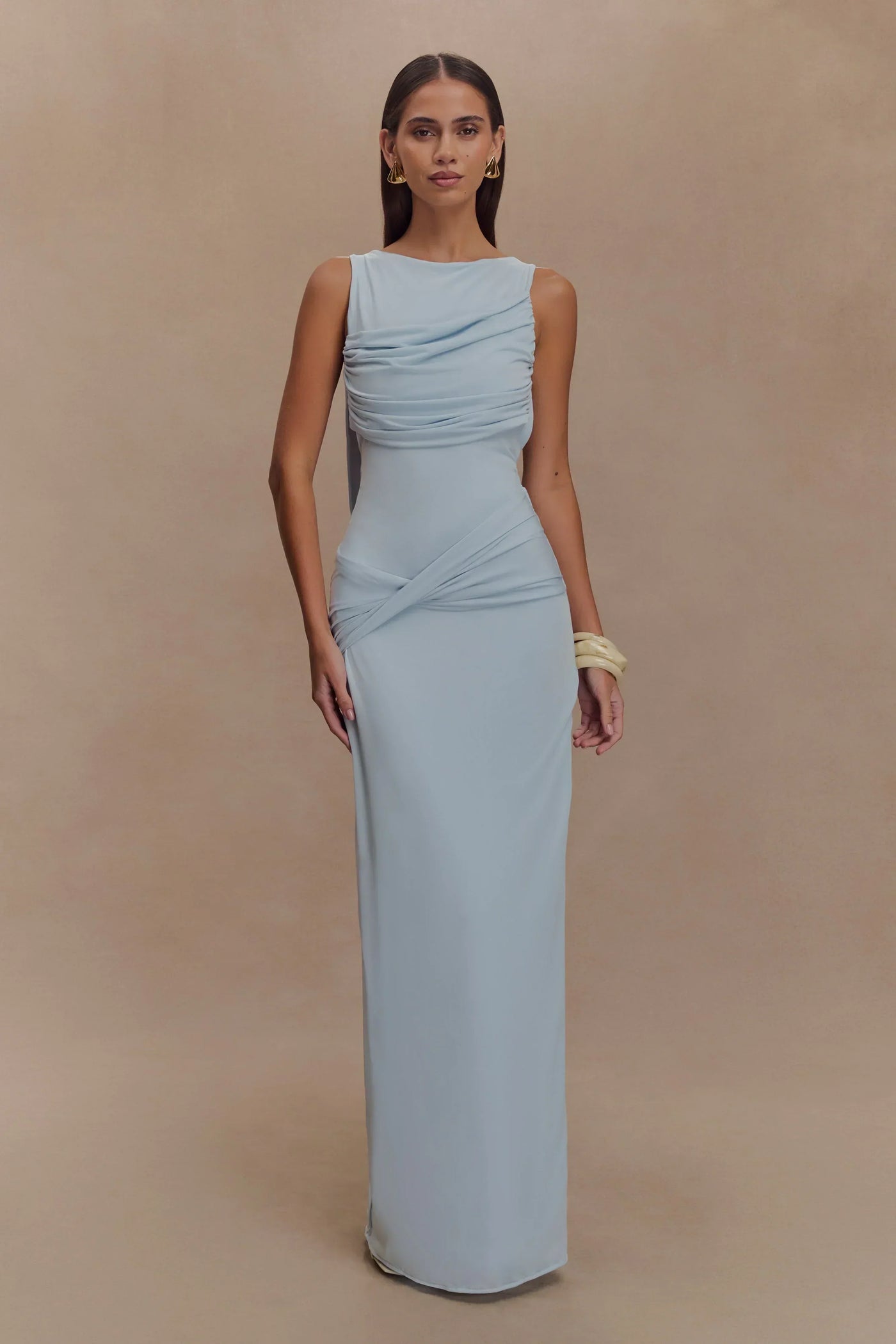 Sukienka maxi Rosea Drape