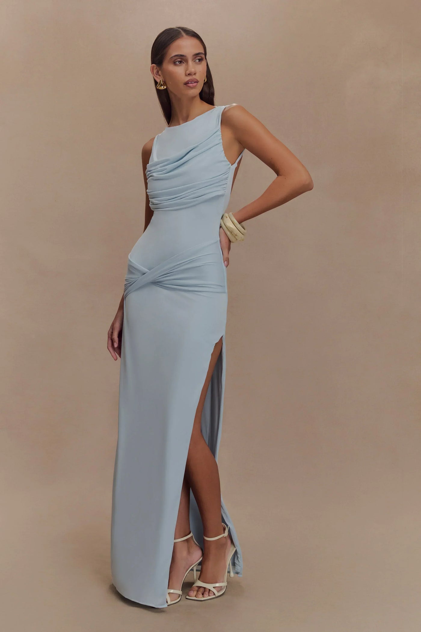 Sukienka maxi Rosea Drape