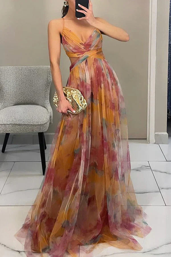 Sukienka maxi Rosea Romantic Flow