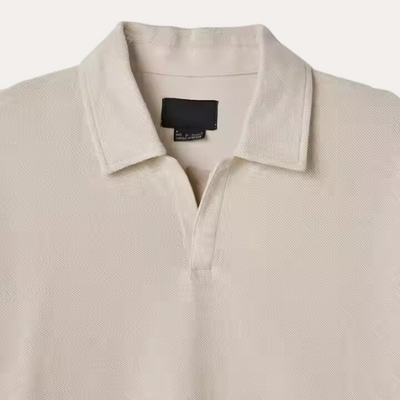 Wełniany Polo z Długim Rękawem