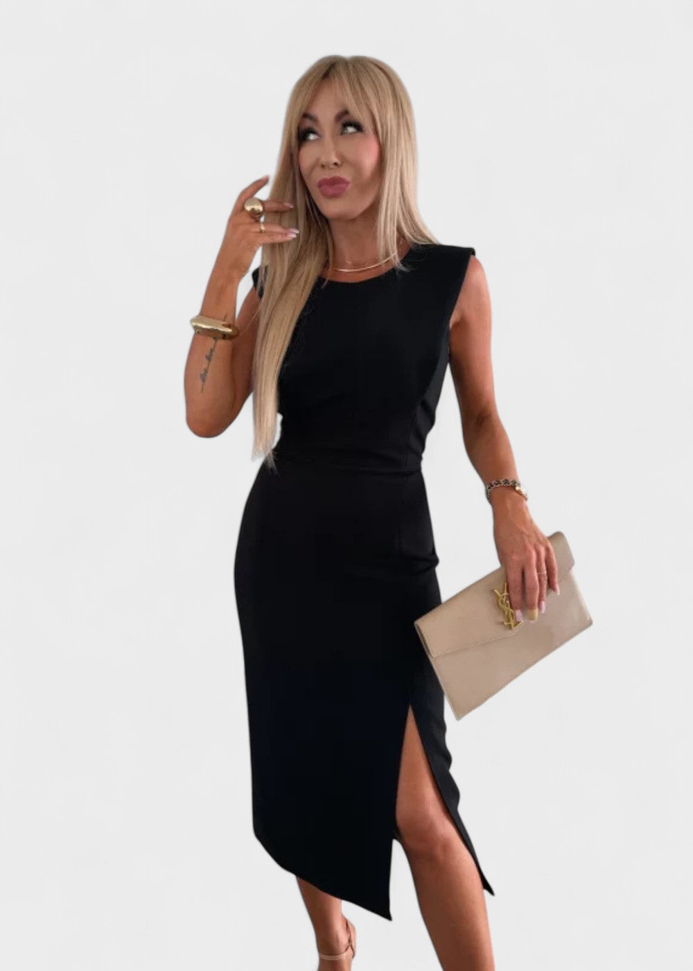 Carolina - Elegancka sukienka midi