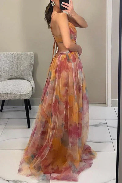 Sukienka maxi Rosea Romantic Flow