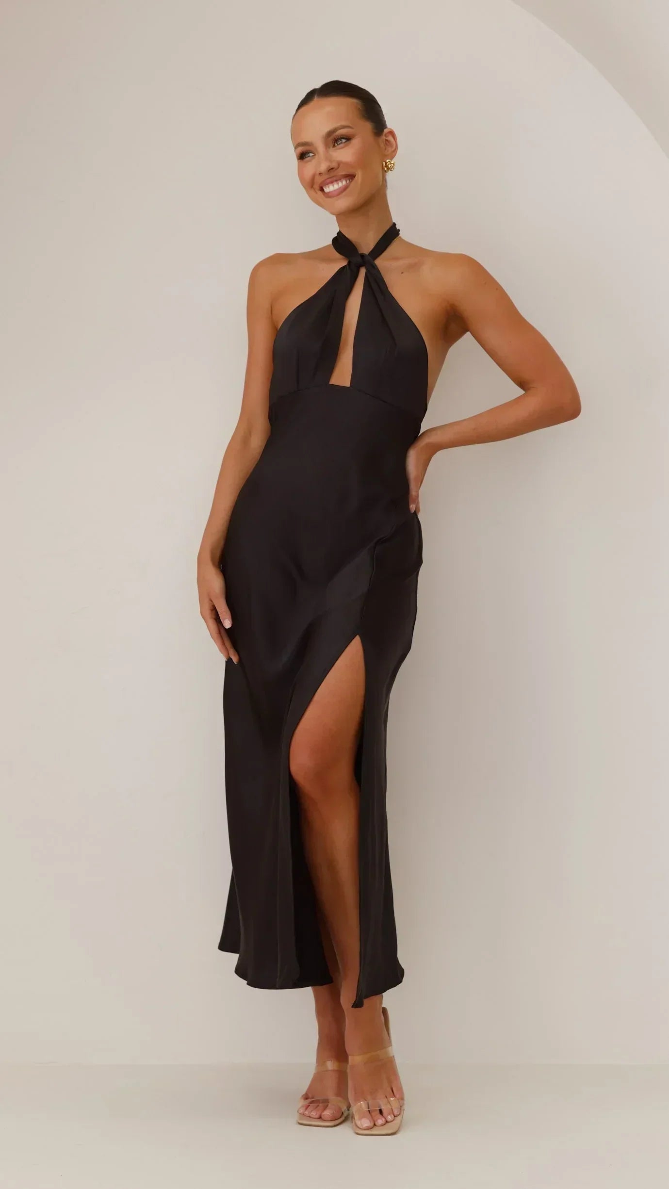 Sukienka maxi Rosea Halter