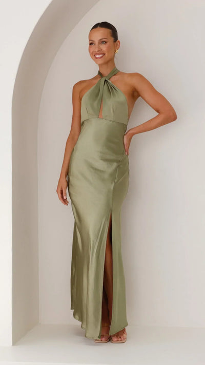Sukienka maxi Rosea Halter
