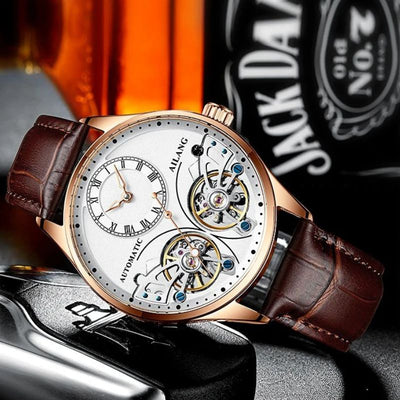 Podwójny Tourbillon Luminous Zegarek Mechaniczny