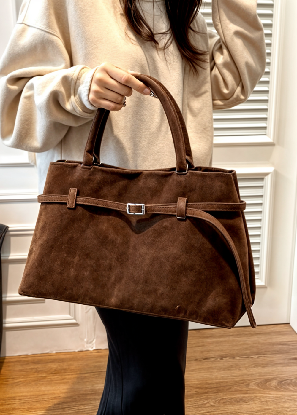 Torba Suede BB Celeste od Mazur & Mazur©