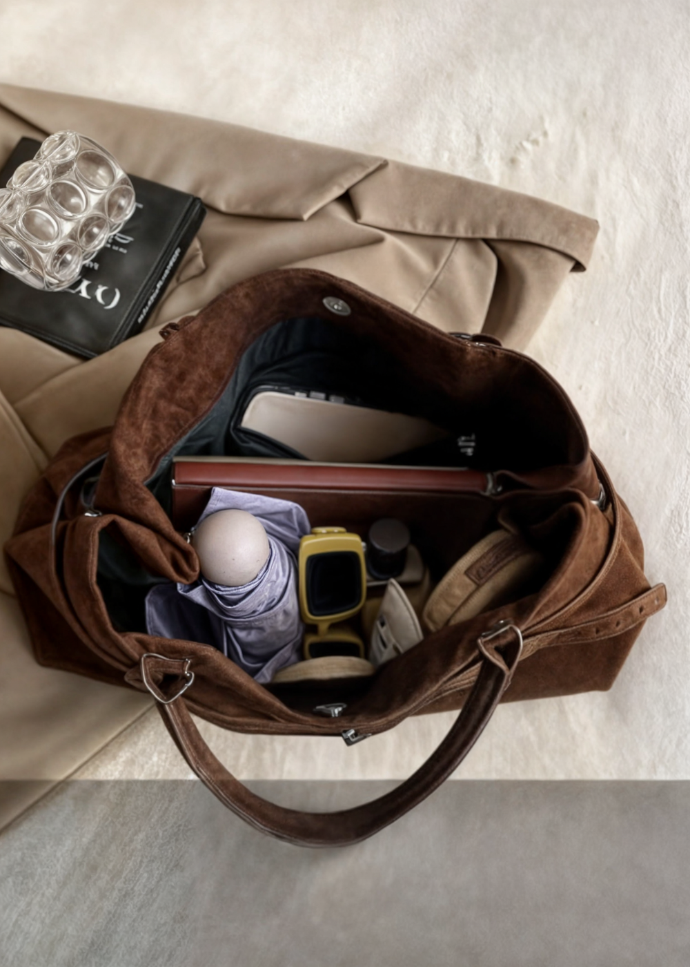 Torba Suede BB Celeste od Mazur & Mazur©