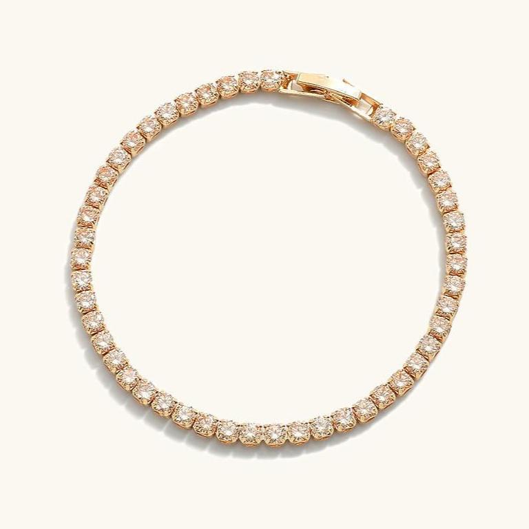 Bransoletka Tenisowa Lillian | Złoto 18k