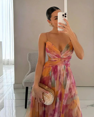 Sukienka maxi Rosea Romantic Flow