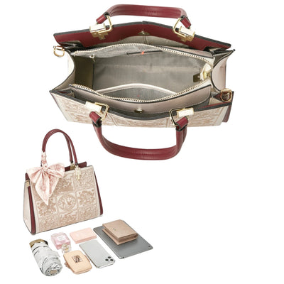 Sylvia™ – Unikalna torebka crossbody z haftem i kokardą od Mazur & Mazur©