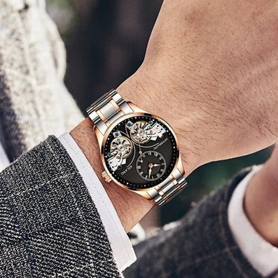 Podwójny Tourbillon Luminous Zegarek Mechaniczny