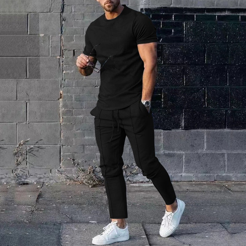 LoungeDuo™ | Zestaw z długimi spodniami i T-shirtem
