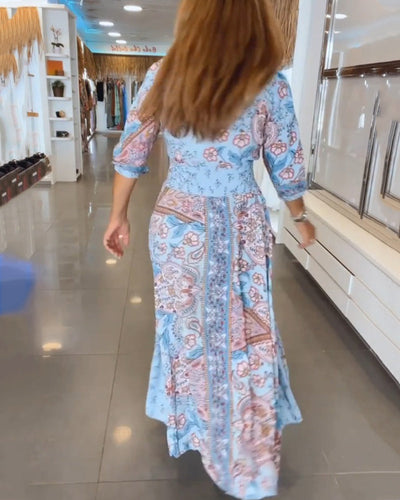 Louisa™ | Sukienka na wakacje z dekoltem w serek