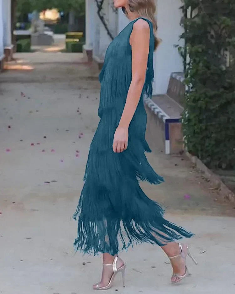 Sukienka Rosea Effortless Elegance z odkrytymi ramionami