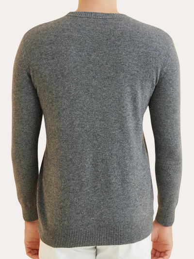 Sweter z kaszmiru - Ciemnoszary