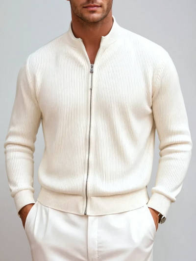 Sweter Bez Rękawów z Zamkiem