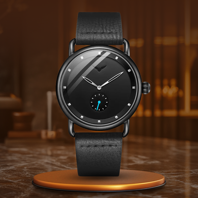 Nowak & Nowak© - Klasyczny Minimalistyczny Zegarek van Baerle® - Elegancja w Najczystszej Formie
