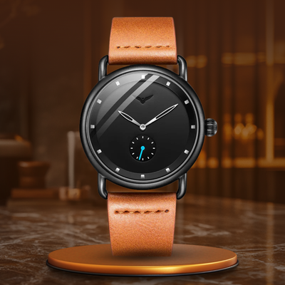 Nowak & Nowak© - Klasyczny Minimalistyczny Zegarek van Baerle® - Elegancja w Najczystszej Formie