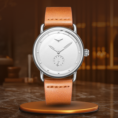 Nowak & Nowak© - Klasyczny Minimalistyczny Zegarek van Baerle® - Elegancja w Najczystszej Formie