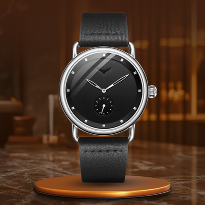 Nowak & Nowak© - Klasyczny Minimalistyczny Zegarek van Baerle® - Elegancja w Najczystszej Formie