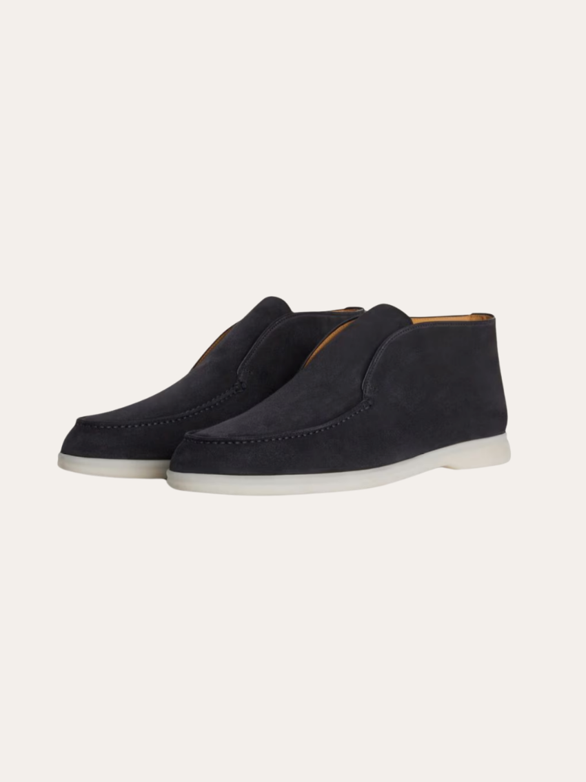 Loafers Suedes City – Granatowy