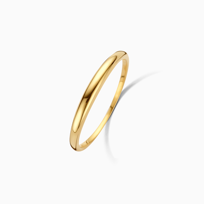 Elegancki Pierścień Kopułowy | Złoto 18k