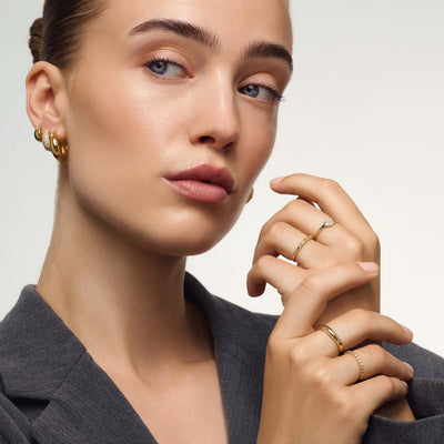 Midi Kuppelring | Złoto 18k