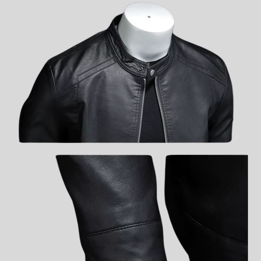 Troy | Minimalistyczna kurtka skórzana