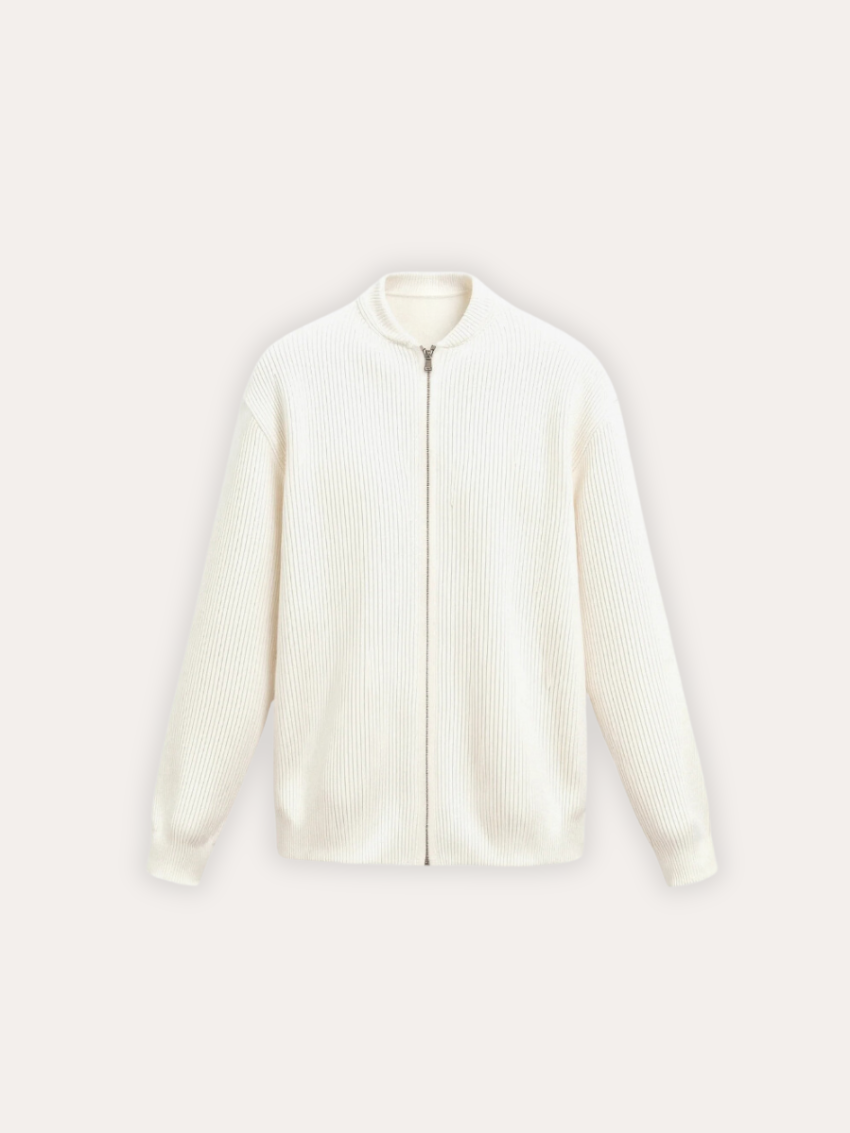 Sweter Bez Rękawów z Zamkiem