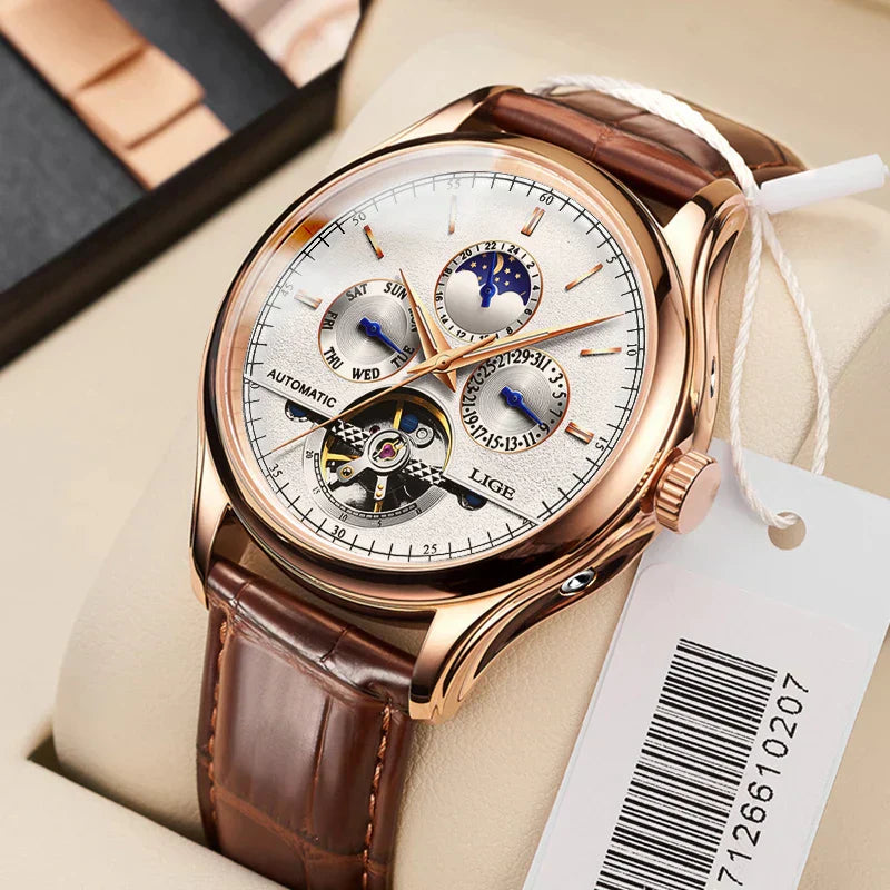 Automatyczny mechaniczny zegarek tourbillon
