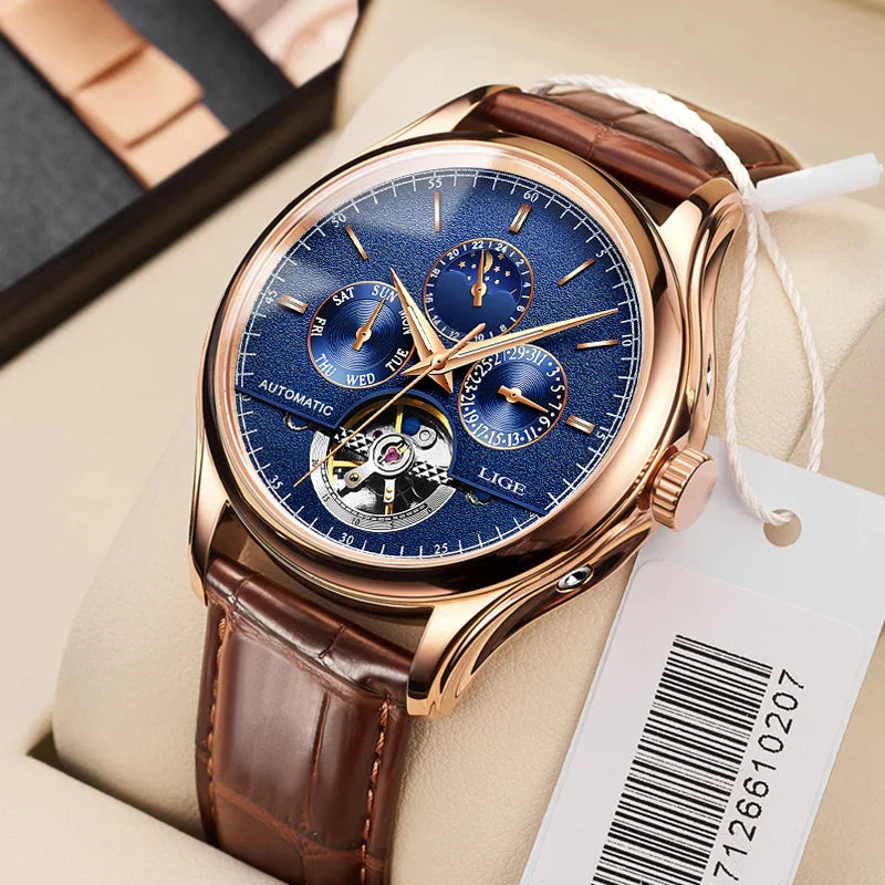 Automatyczny mechaniczny zegarek tourbillon