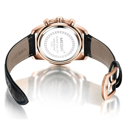 Luksusowy Militarny Chronograf Zegarek Sportowy