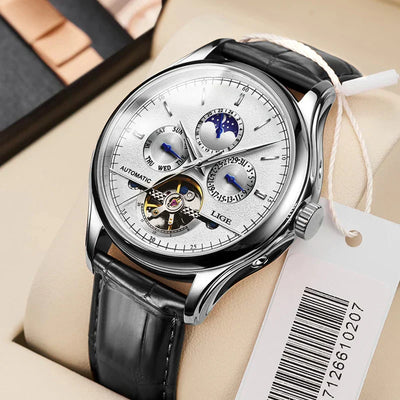 Automatyczny mechaniczny zegarek tourbillon