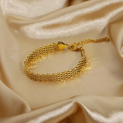 Bransoletka Imara z Eleganckich Łańcuszków | Złoto 18k