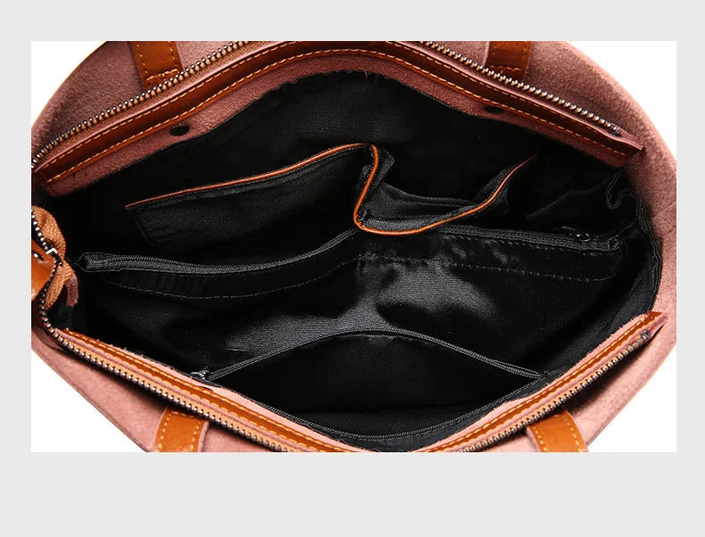 Mazur & Mazur© – Klasyczna torba tote o skórzanym wyglądzie Diana™