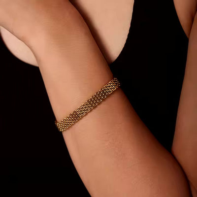 Bransoletka Imara z Eleganckich Łańcuszków | Złoto 18k