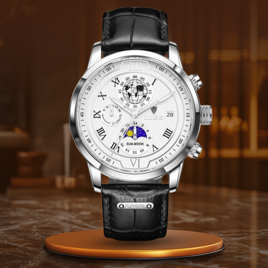 Nowak & Nowak© - Zegarek Chronograf z Premium Skóry