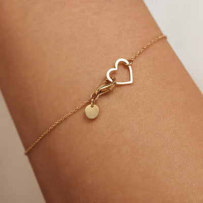 Bransoletka Lilou Coeur | Złoto 18k