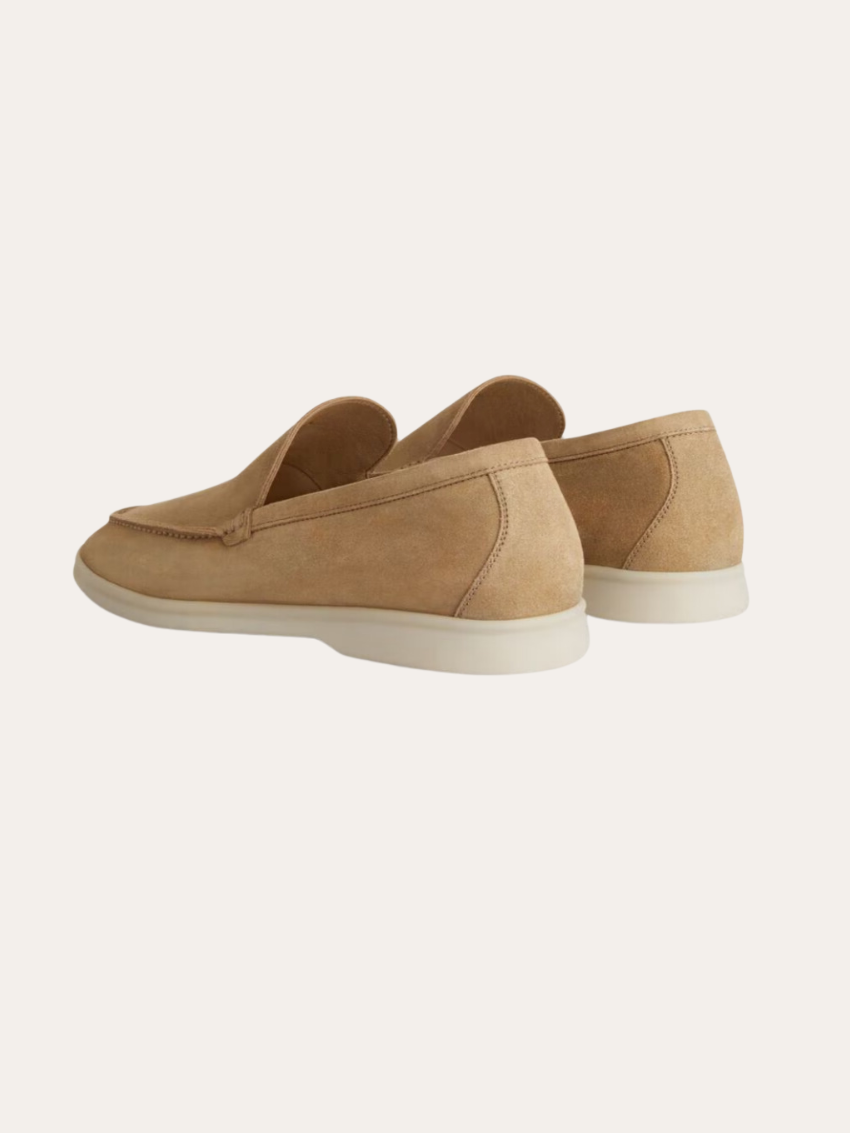 Wyrafinowane Zamszowe Mokasyny – Khaki Artisan